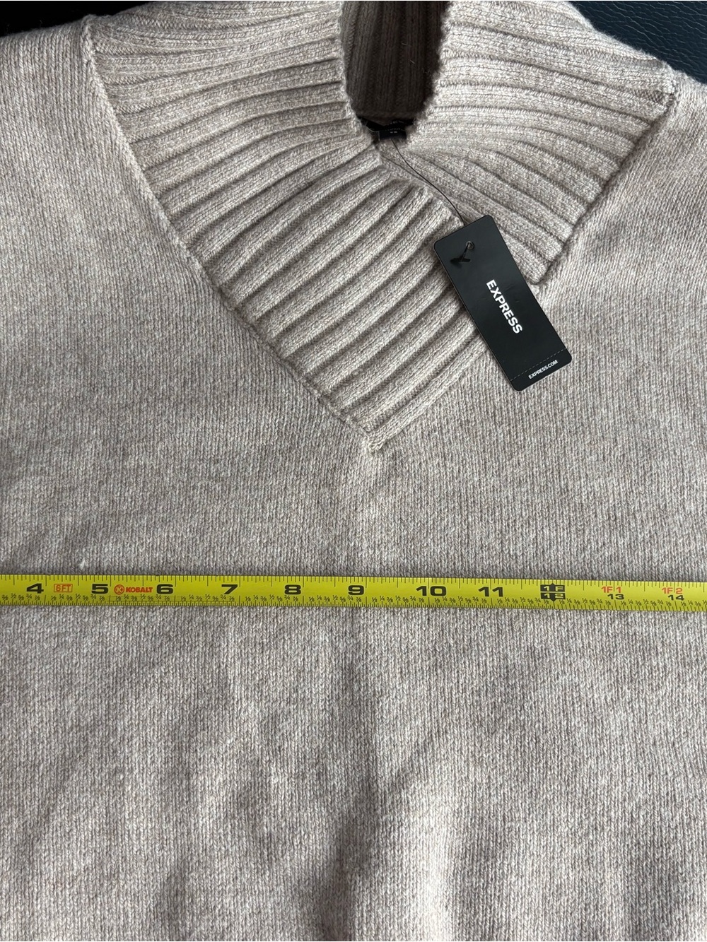Express XS Sweater in Taupe - Picture 7 of 8